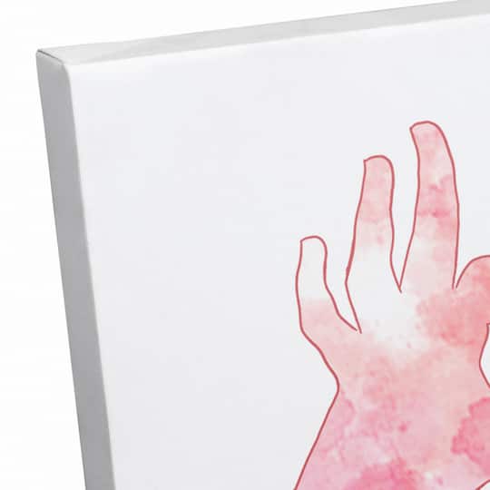 Love Heart Hands 11" x 14" Canvas Wall Art